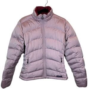 Patagonia Women’s 800 Fill Down Puffer Jacket Lavender Full Zip Size M